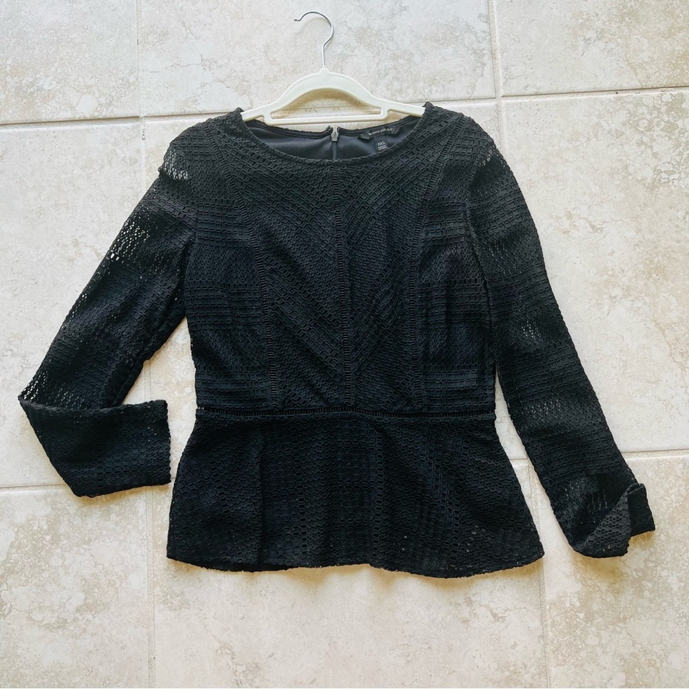 Banana Republic Black Long Sleeve Top